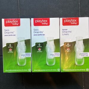 Brand New Playtex Baby Nurser Sacs 100 Count Drop-Ins Disposable Liners 8 oz